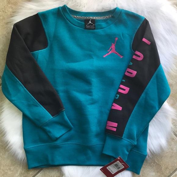 Girls Blue Jordan Sweater Size 